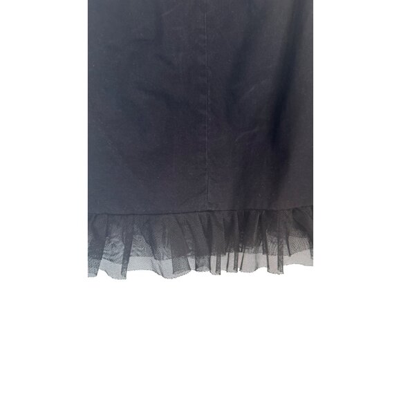 ZARA Size Medium Black Layered Ruffled Dainty Mini Skirt Trafaluc Collection - Picture 10 of 14